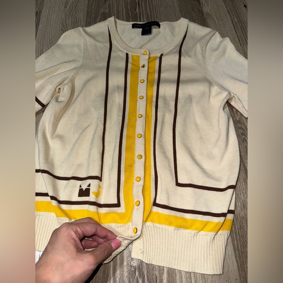 Marc by Marc Jacobs Cotton silk knit collared top small - Picture 8 of 9